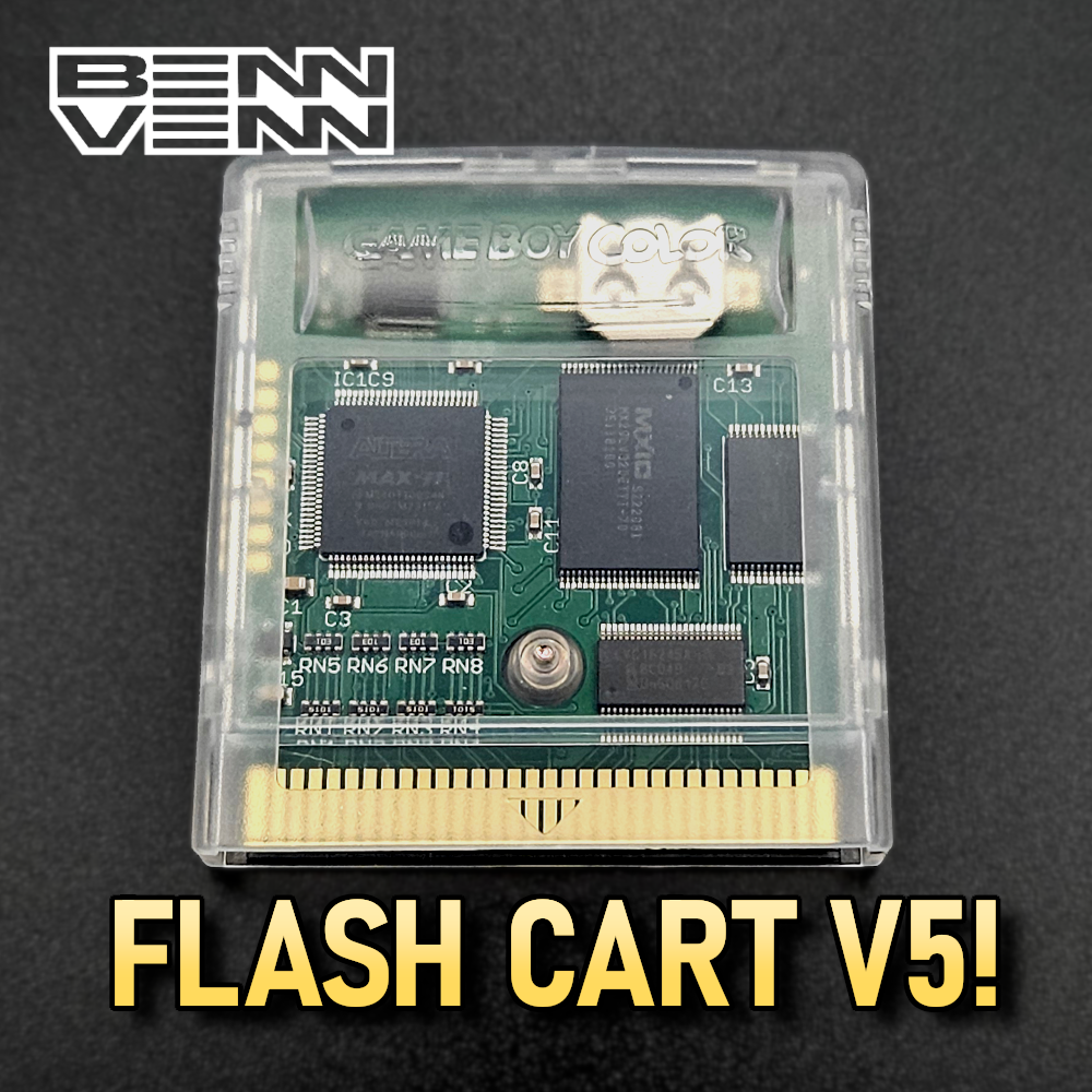 DISCONTINUED: BennVenn MBC3000 Solo (V5) RTC reflashable Gameboy cartridge