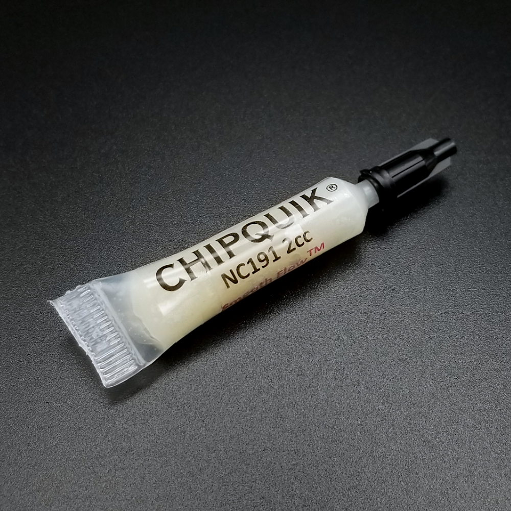 Chip Quik NC191 2cc soldering flux tube + cleaning swabs