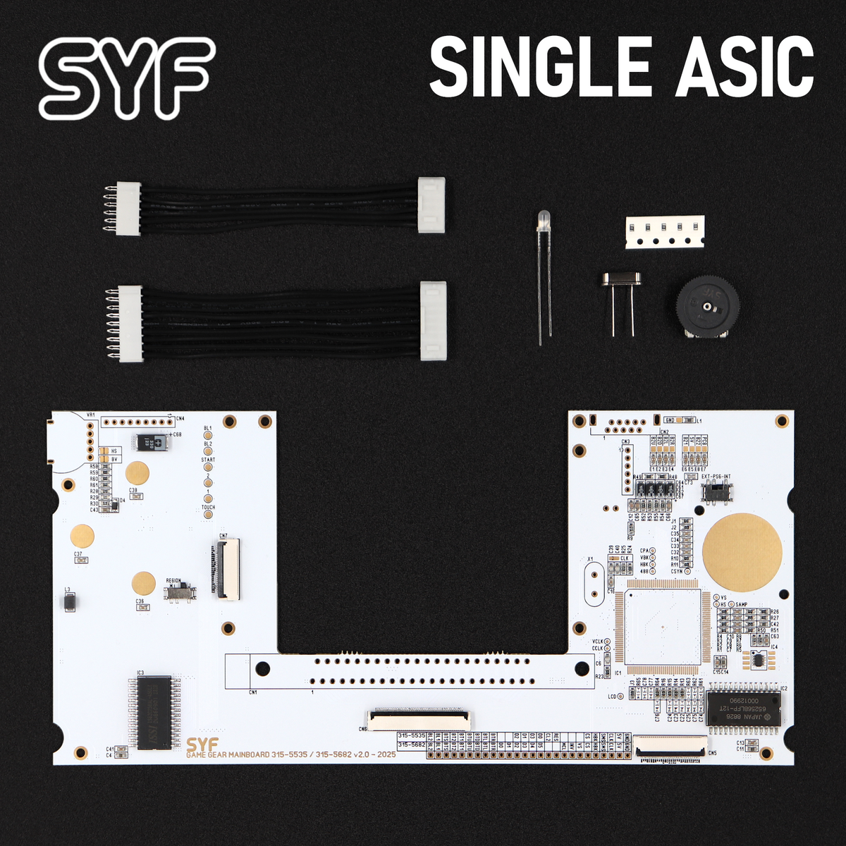 SYF SEGA Game Gear mainboard kit 315-5535 v2.0 (single ASIC) – High ...