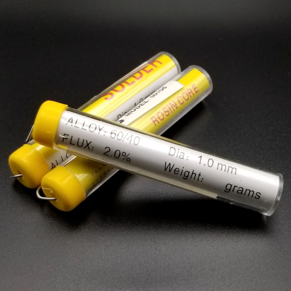 60/40 Rosin core solder - 1 mm. x 5 ft. (tube)
