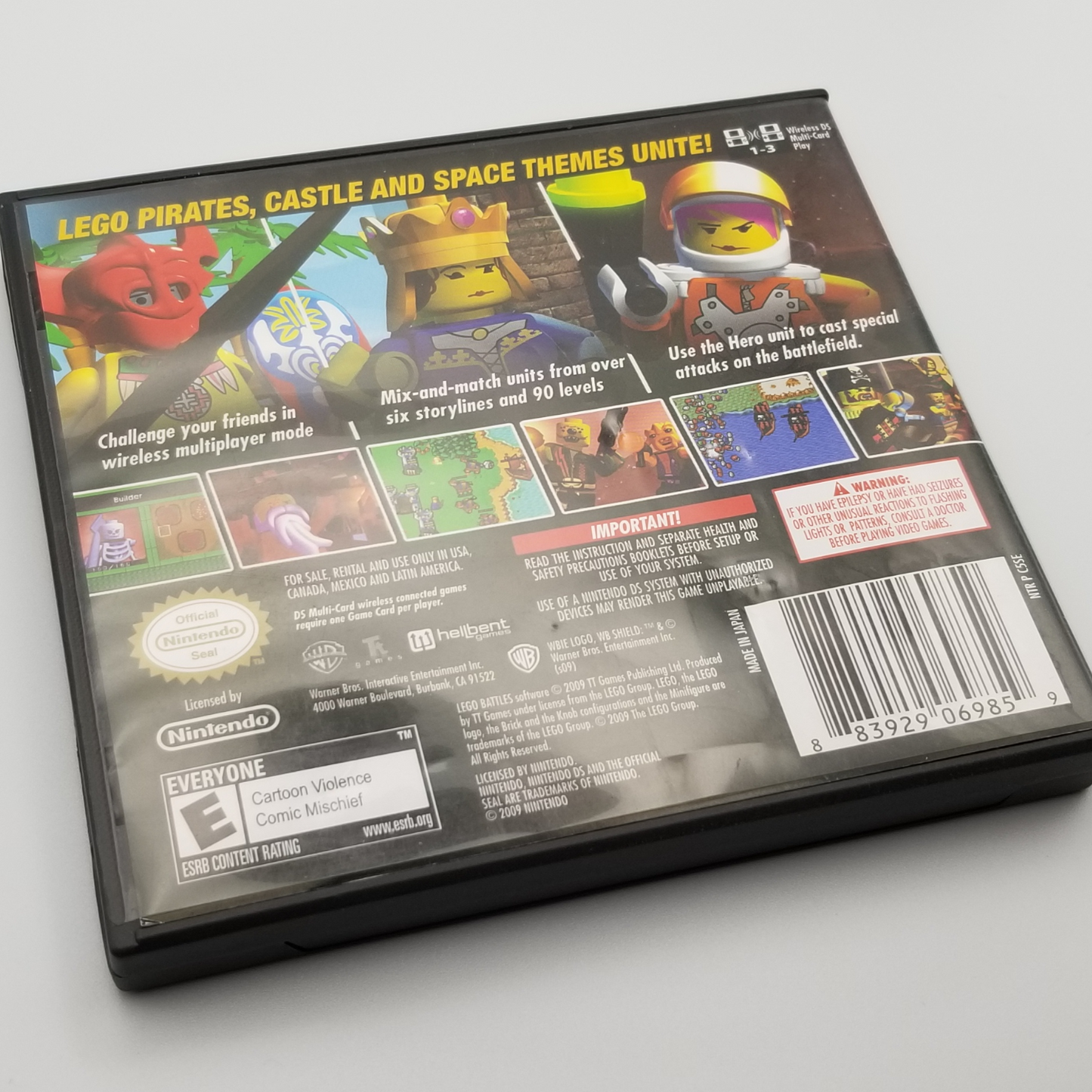 OUTLET - "Lego Battles" Nintendo DS game cartridge + case, manual