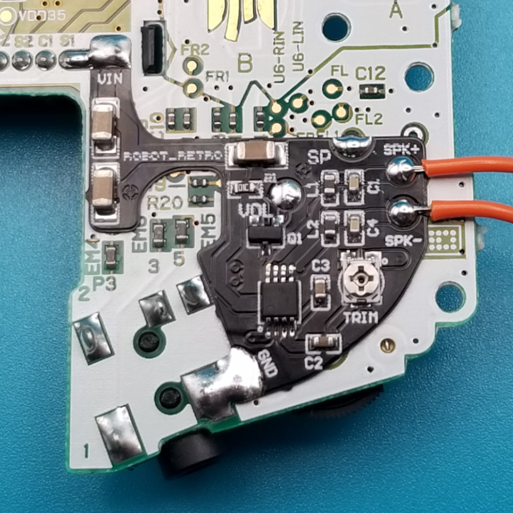 Robot_Retro Gameboy Advance Flex Amp + Speaker (kit)